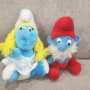 Smurfs Plush Toy Set - Blue and Red